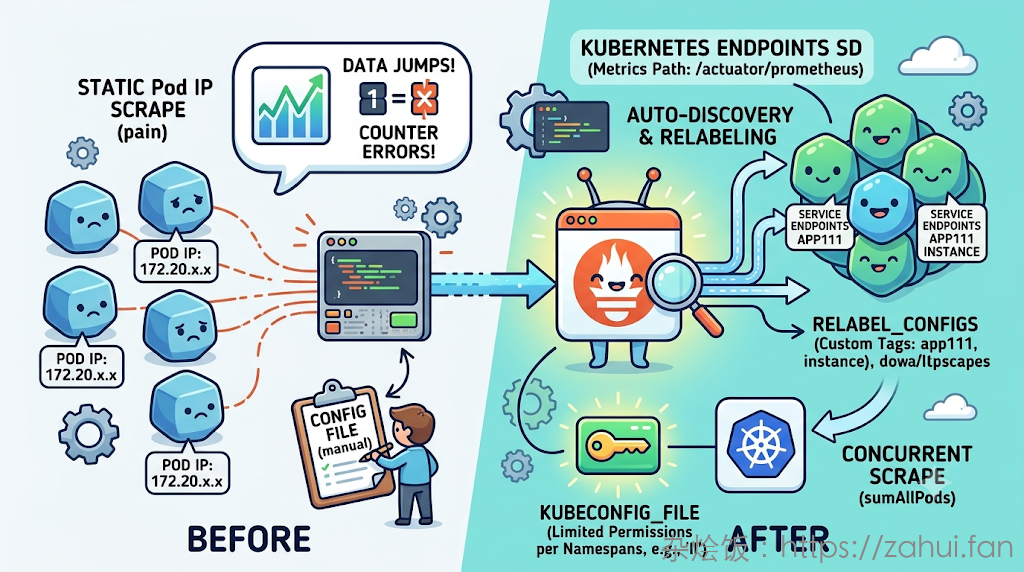 Prometheus使用kubeconfig做k8s的service 自动发现监控
